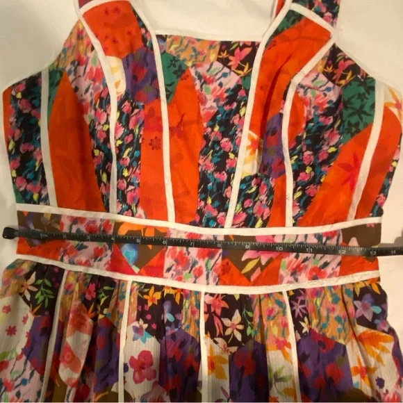 By Anthropologie red motif dress - size 2 - Picture 11 of 13